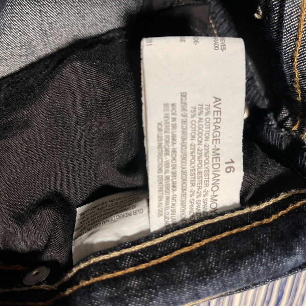 Gloria Vanderbilt Dark‎ Blue Straight Leg Jeans Size 16 - Picture 11 of 12